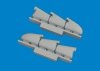 Eduard 672408 Spitfire Mk. V three-stacks exhaust rounded PRINT Tamiya 1/72
